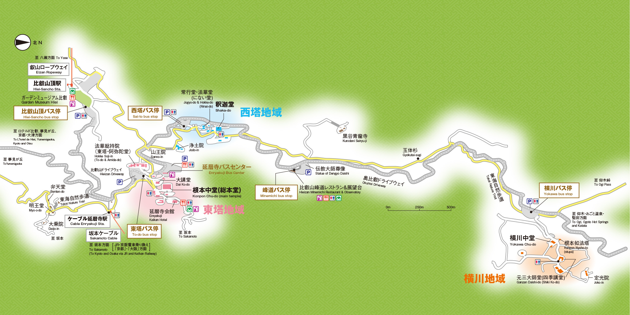 比叡山全体地図